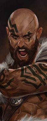 Berserker's Rage Character Portrait Mobile