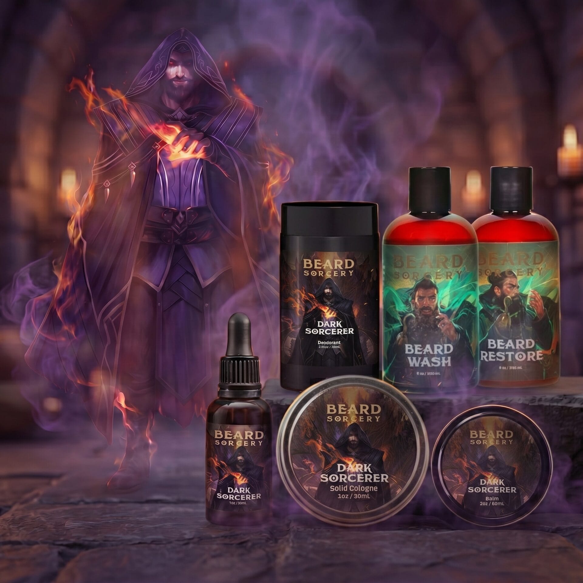 Dark Sorcerer Beard Artisan Kit 1 enlarged