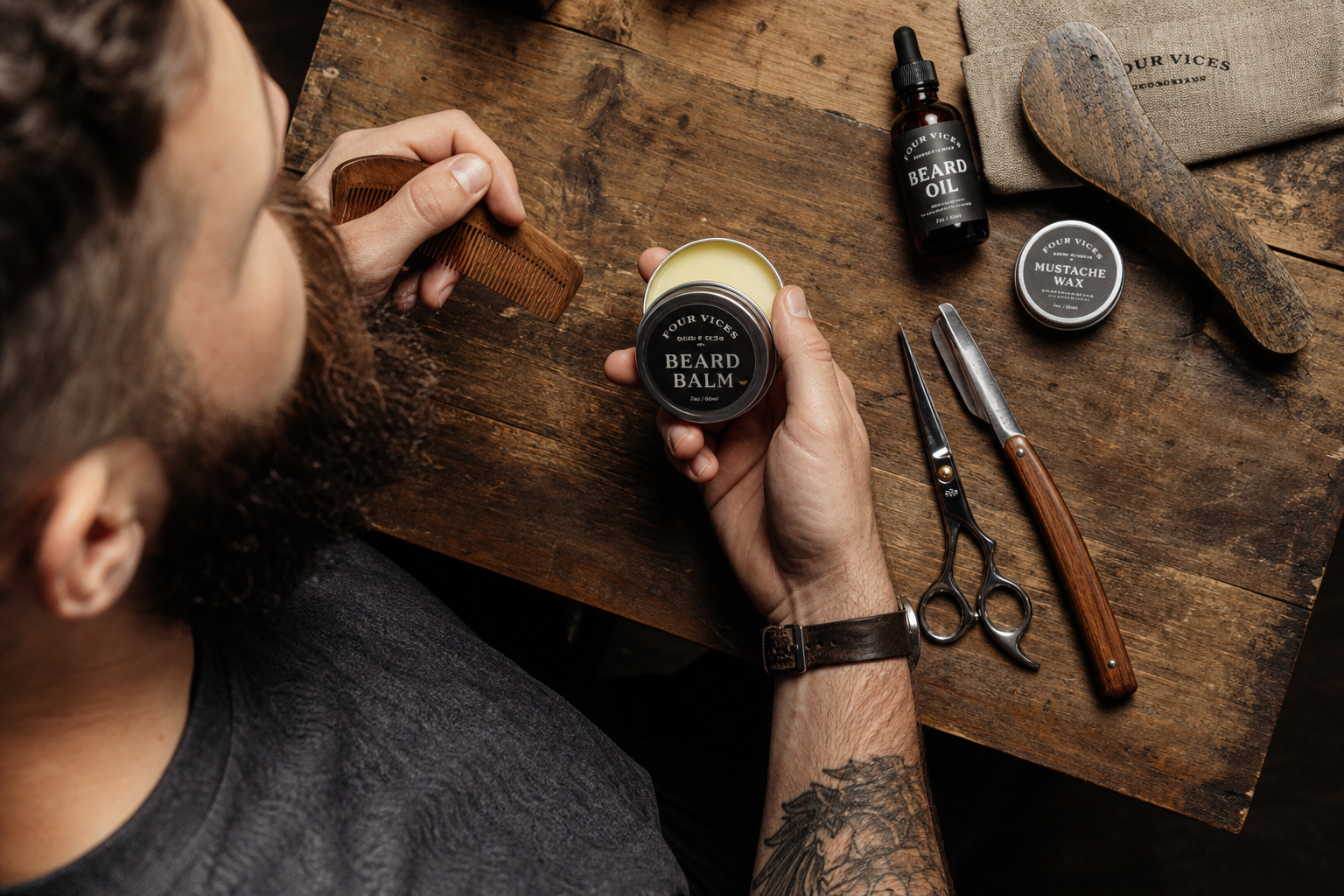 How to Style a Beard That Grows in Multiple Directions — article illustration