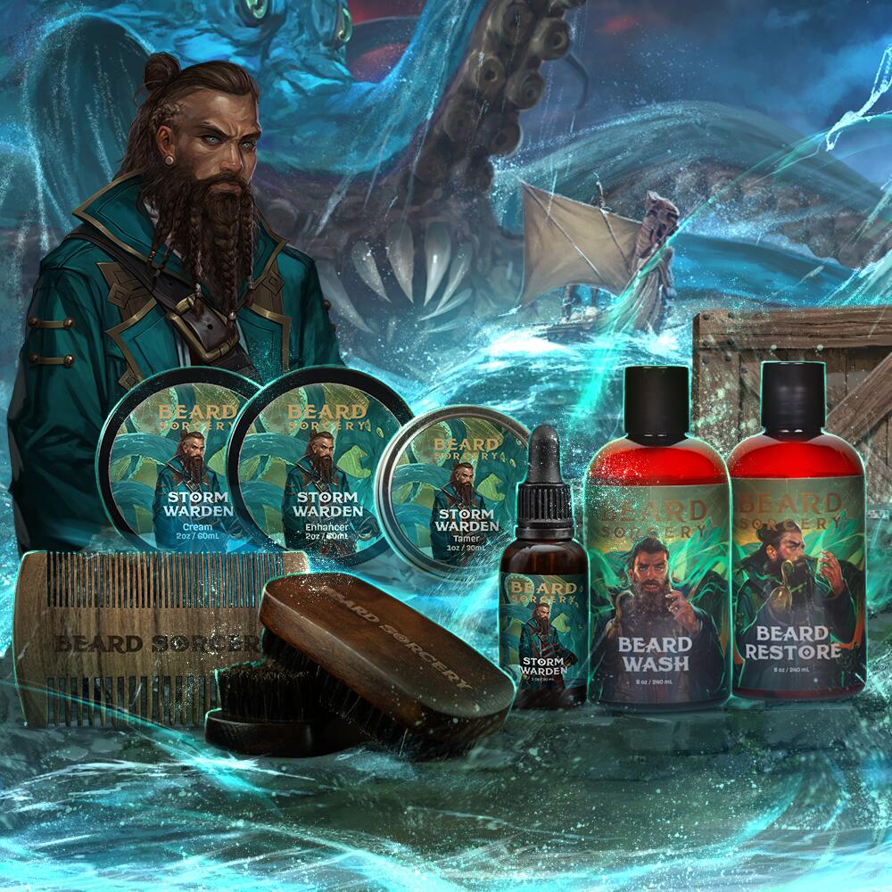 Storm Warden Beard Disciple Kit with Tools
